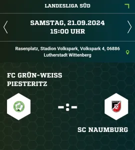 Heimspiel für unsere Erste